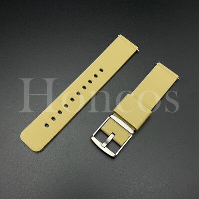 20 MM BEIGE RUBBER WATCH STRAP FITS FOR SWATCH X OMEGA MISSION TO JUPITER NEW