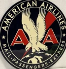 Vintage Style American  AirLines Aviation  Metal Heavy  Quality Sign
