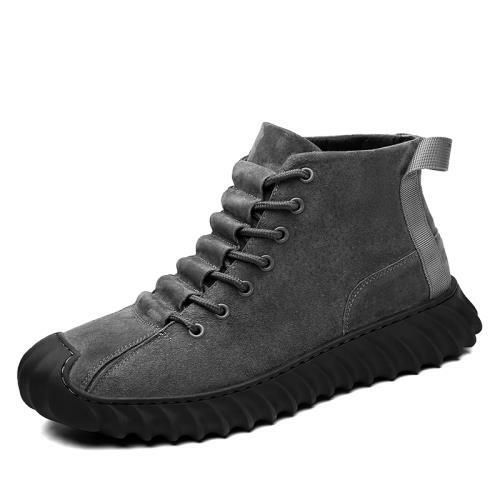 38-44 Retro Mens High Top Work Ankle Boots Shoes Outdoor Walking Sports Casual L - Picture 5 of 15