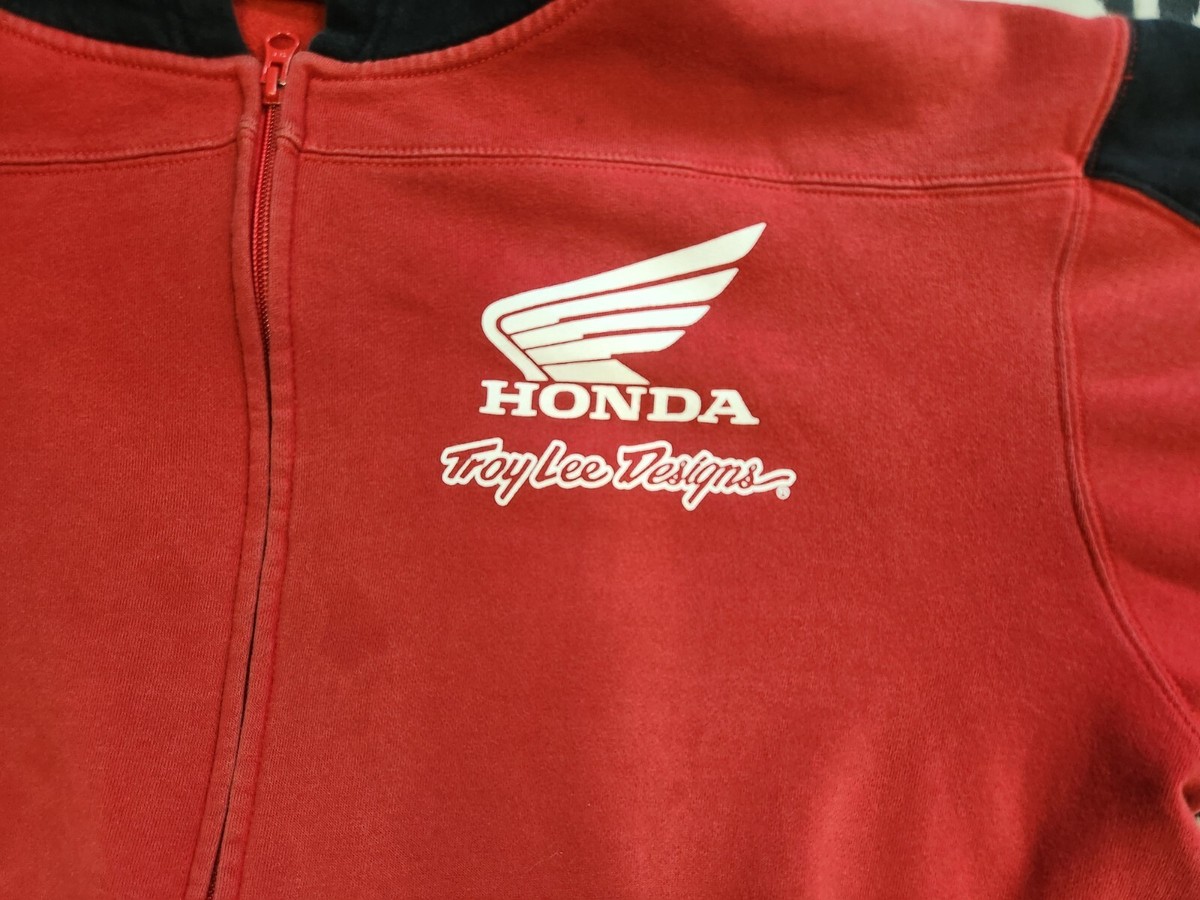 TROY LEE DESIGNS ZIP UP HONDA HOODIE 2X RED | eBay