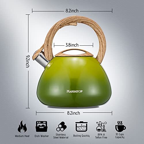 Tea Kettle Whistling Stainless Steel Teapot For Stovetop Induction