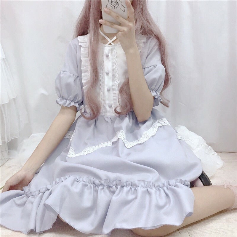 cute cheap dress clothes Plus Size Denim Dreams Lace Up Dress