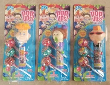 Set Of 3 Garbage Pail Kids Pop Up Dave Lindsay Adam Bomb Chupa Chups 2023 Candy