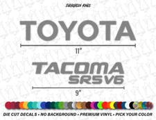 TAILGATE DECAL KIT for 1999-2004 TOYOTA TACOMA SR5 V6 Sticker Emblem First Gen