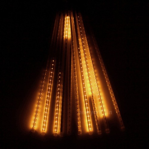 10pcs Tubes String 50cm 2835 54 LED Strip Light Meteor Shower Rain & 12V Adapter - Picture 8 of 53