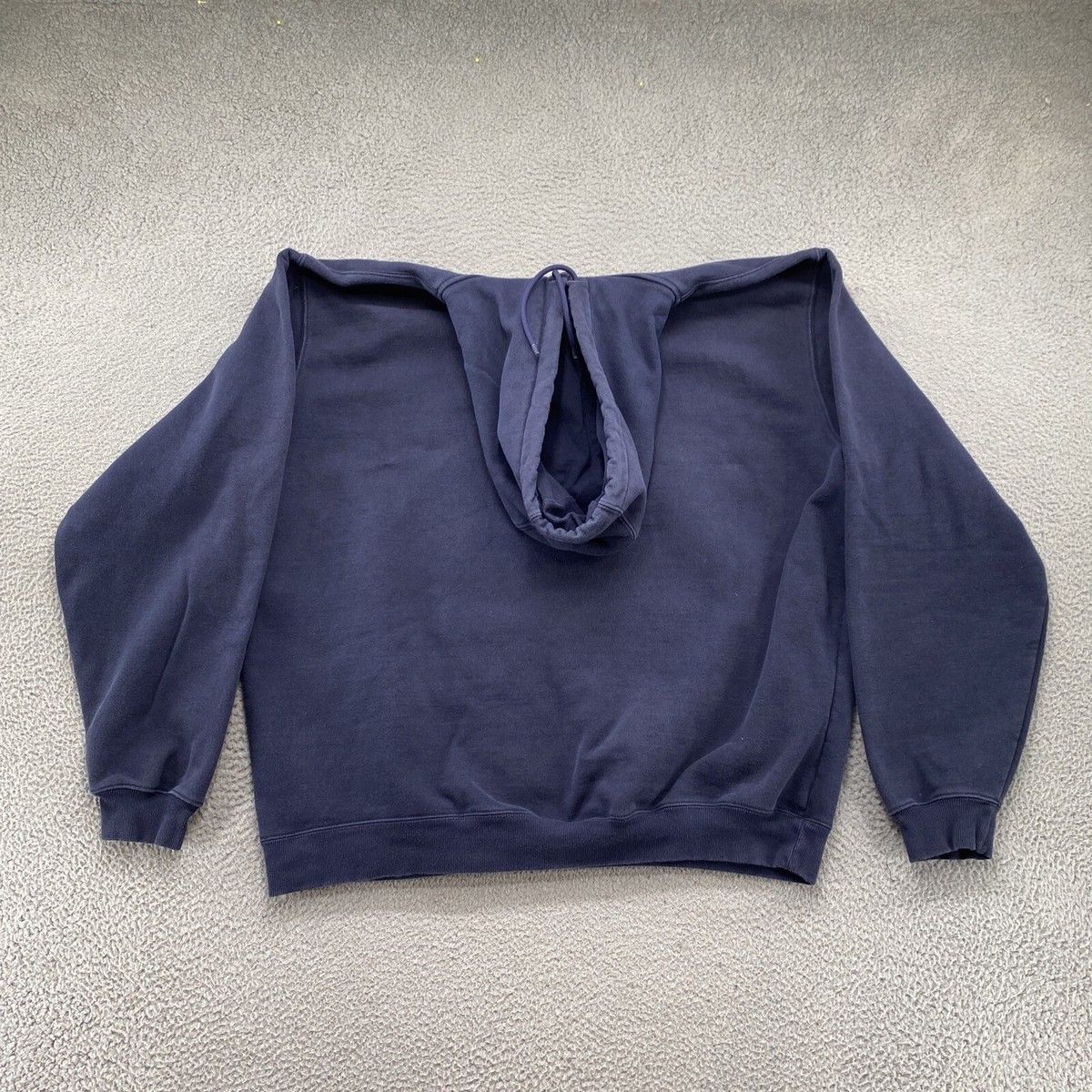 Vintage Carhartt K184 NVY Pullover Blue Sweatshirt Hoodie in Size