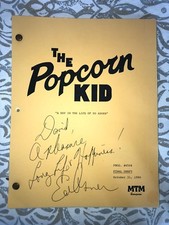 Authentic Ed Asner Autographed Script The Popcorn Kid