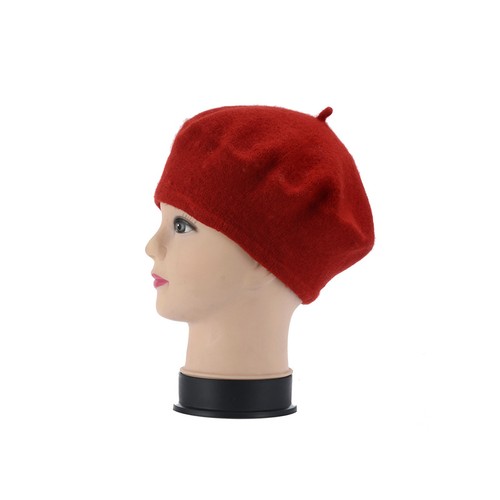 French Style Child Baby Kid Girls Wool Soft Winter Warm Plain Beret Beanie Hat - Picture 12 of 15