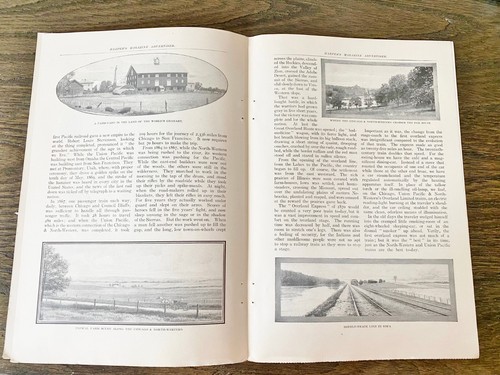 1902 CHICAGO NORTHWESTERN Railway System Vtg 8pg! Print Ad~Railroad Train Photos - Picture 4 of 10
