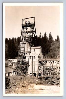 K12/ Grass Valley California Postcard RPPC c1954 Idaho Maryland Mine 208