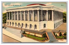 City Auditorium, Macon Georgia GA Postcard