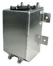 New 1 Gallon Aluminum Fuel Celldrag Race Streetstrip Gas Tankrollover Vent