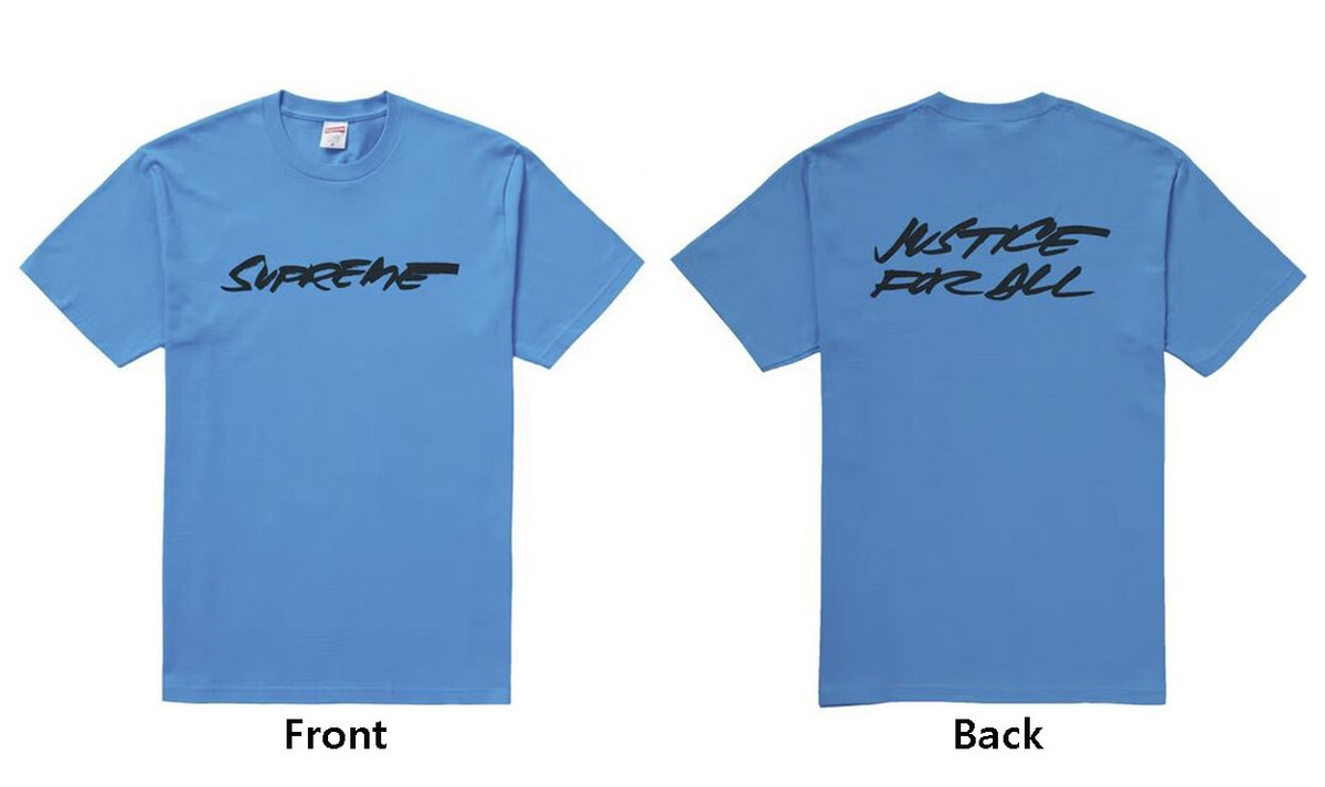 SUPREME FUTURA LOGO TEE TShirt FW20 Bright Blue MEDIUM M Back 