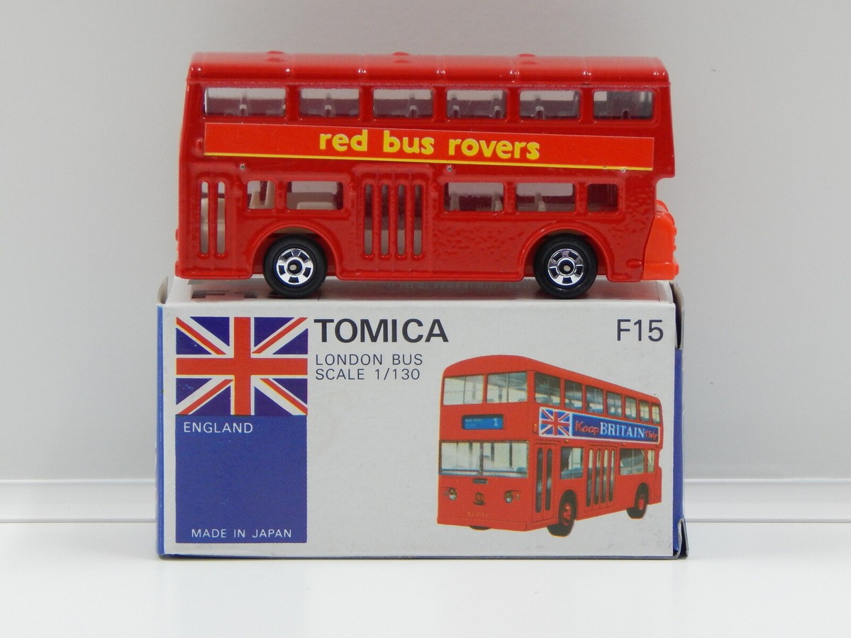 1:130 London Bus (Red Bus Rovers) - Made in Japan Tomica F15