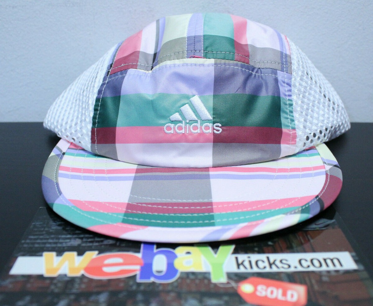Adidas NOAH Tech Multi Color White Plaid Strapback Cap Hat One