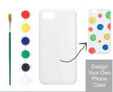 Funda para teléfono celular Kikkerland pinta tu propia iPhone 6 6S 7 Samsung Galaxy S6 Edge