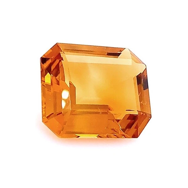 Wert 1.600 Euro Loser Madeira Citrin im Smaragdschliff 35,00 carat orange - Bild 4 von 4