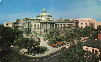 Postcard Library of Congress Washington DC | eBay