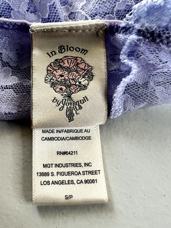 Кружевная ночная рубашка In Bloom от Jonquil S фиолетовая See Thru кружевное платье плюшевый мишка - Изображение 4 из 4