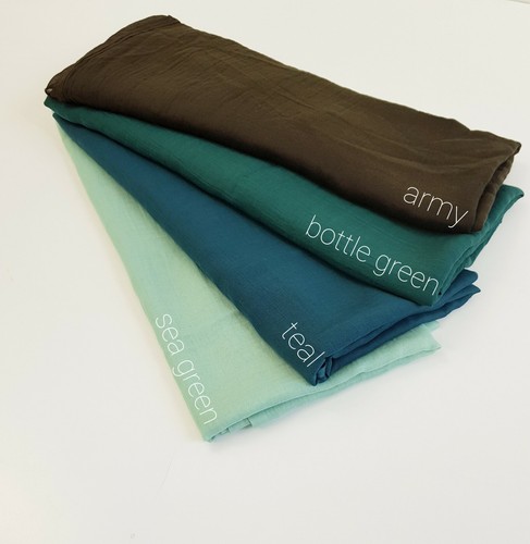 Premium Quality Soft COTTON SILK Maxi Hijab Scarves Headscarf Shawl Wrap Scarf - Picture 16 of 42