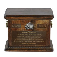 Pit Bull Large Urn With The Image Of A Dog Art-Dog