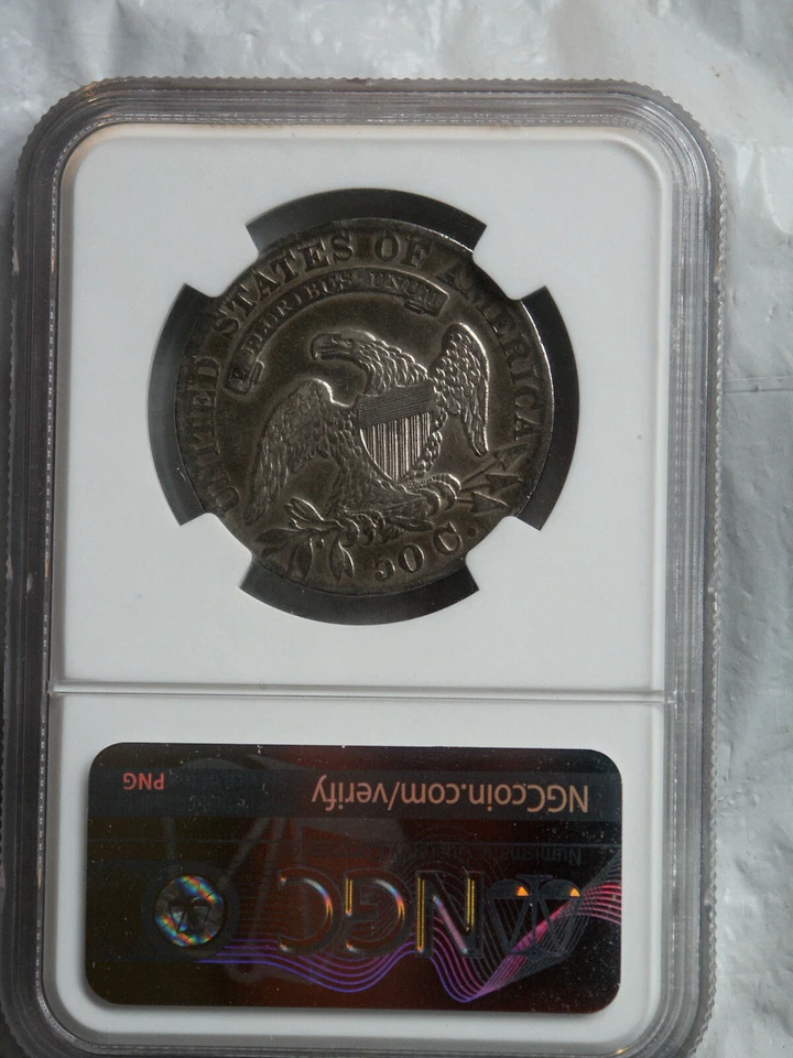 1833 CAPPED BUST HALF DOLLAR / 50 CENT - NGC XF DETAILS - Image 2 of 2