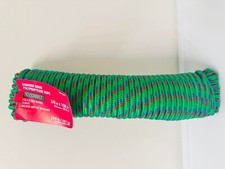 Everbilt Diamond Braid Polypropylene Rope 3/8 in x 100 ft Green Floats