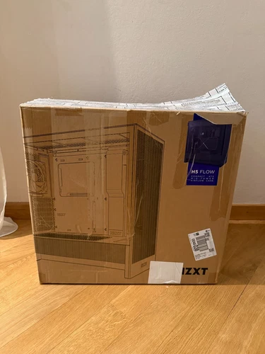 NZXT H series H5 Flow Mid tower E-ATX Compact Mid-Tower ATX Airflow Case open