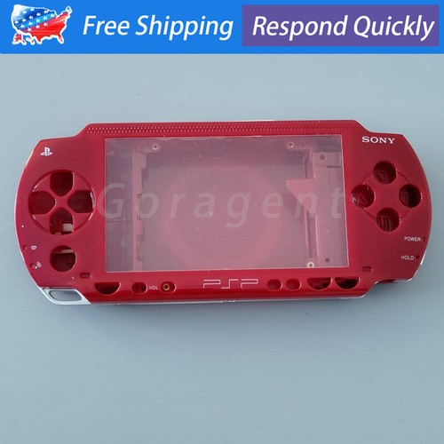 Set For Sony PSP 1000 PSP1000 Full Housing Shell Case Cover & Buttons Red - Picture 4 of 8