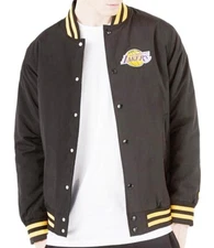 New Era Los Angeles Lakers Black Bomber Jacket