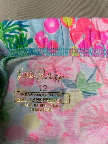 Lilly Pulitzer Girl's Size 12 Sammy Swizzle Pajama Bottom - Picture 2 of 10