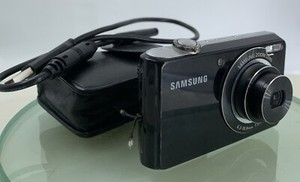 Samsung Digital Camera PL100 12.2MP Selfie Screen Black +WIRE+BAG TESTED - 613