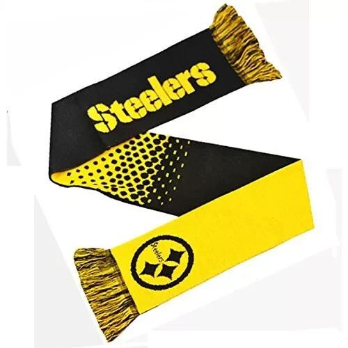 Sciarpa Pittsburgh Steelers NFL Fade Design licenza ufficiale regalo di Natale/compleanno - Foto 4 di 5