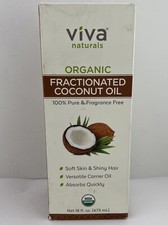Organic Fractionated Coconut Oil -Skin Hair Moisturizer, Relaxing Massage 16oz