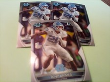 2022 1st Bowman University Football Rookie  lot of 3 TONY GRIMES North Carolina