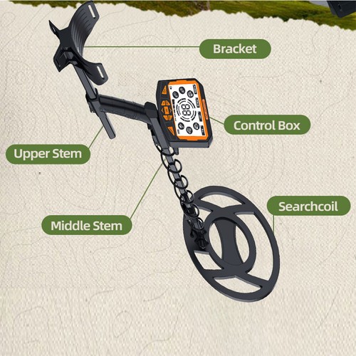 Metal Detector with 10" Coil - Customizable Modes,Perfect for Beach & Soil - Picture 5 of 12