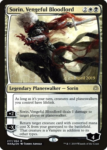 PSA 10 SORIN VENGEFUL BLOODLORD FOIL 2019 MTG MAGIC JAPAN ALT ART