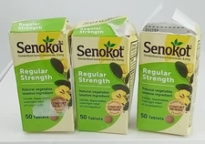 3 Senokot REGULAR Strength Tablets BB DATE 2027