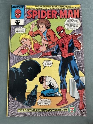 RARE COMIC Spider-Man Giveaway Prevention of Child Abuse 7-11 giveaway