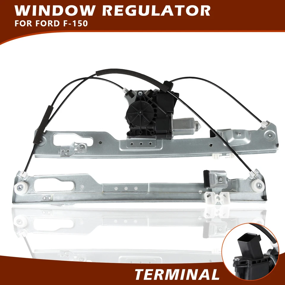 Regulador de ventana eléctrica lateral derecho pasajero delantero Ford F150 2011-2014 con motor Foto 4 de 4