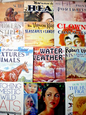 12 How to Paint  Draw Books- 9 Walter Foster, 3 Others Skin Tones Figure Cats 