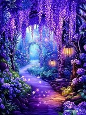 Flower 5D Diamond Painting Kit for Adults 12x16 Inch DIY Wall Decor Full Drill