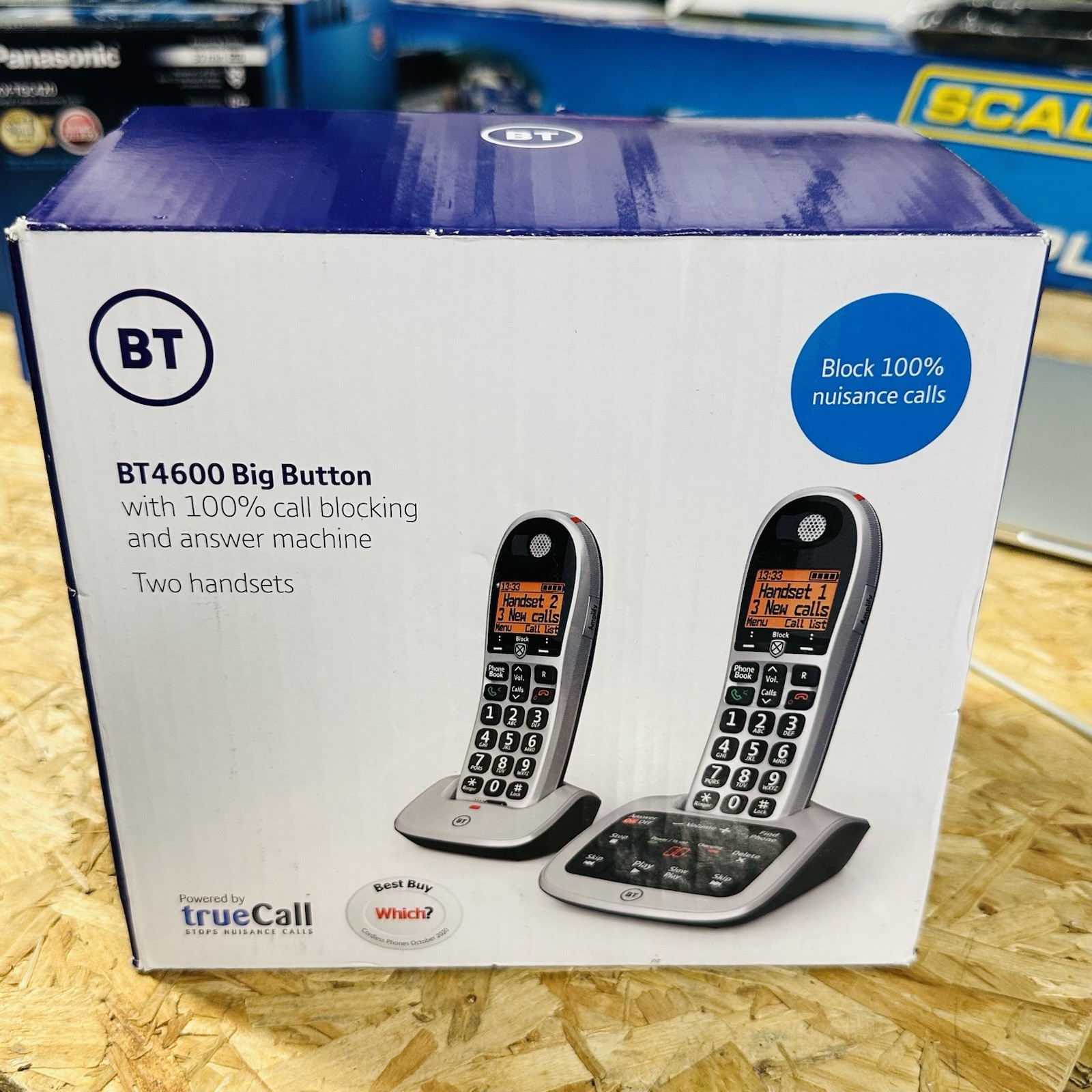 BT4600 Big Button Advanced Call Blocker Cordless DECT Phones Twin Handsets BT