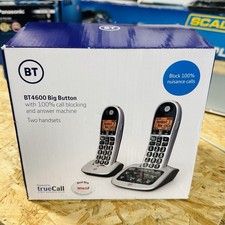 BT4600 Big Button Advanced Call Blocker Cordless DECT Phones Twin Handsets BT