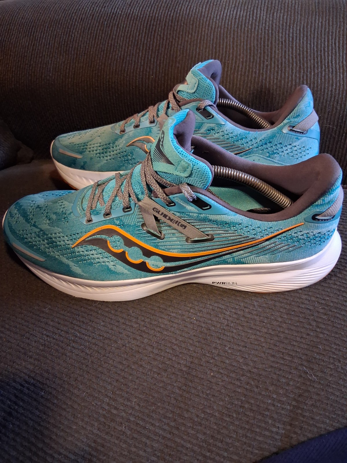 SAOLA Scarpe sneakers Saucony Guide 16 uomo running atletica blu bianco misura 12 larghe