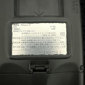 Nec Pc Engine Gt Pi-Tg6 With Adapter Vintage Vintage JPN Limited Edition Rare Vi