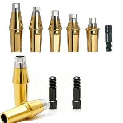 Dental Cement retained prosthesis Mini Hex Straight Abutment for Hiossen ET TS
