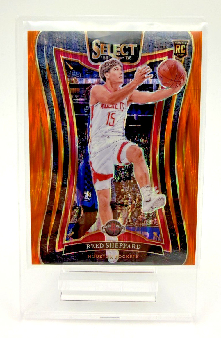 2024-25 Panini Select - Mezzanine Reed Sheppard #366 Orange Flash Prizm (RC)