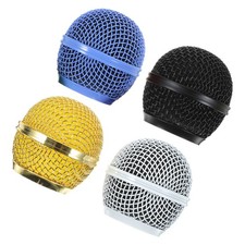 4 Pcs Mic Replace Grill Microphone Grille Replacement Ball Head Mesh