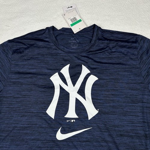 NWT The Nike Tee Men’s XL New York Yankees Dri-Fit T-Shirt Blue MLB Baseball - Picture 6 of 11